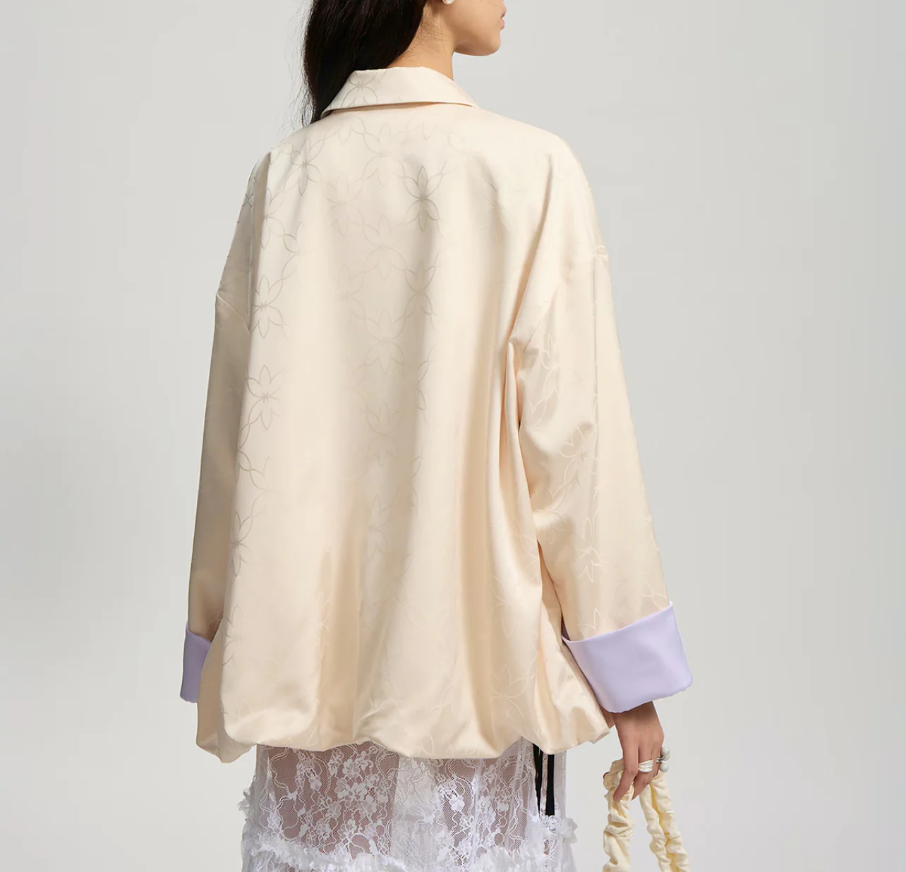 Adidas Womens New Chinese Loose Fit Shirt Jacket (Asia Sizing) Wonder Quartz - Image 4
