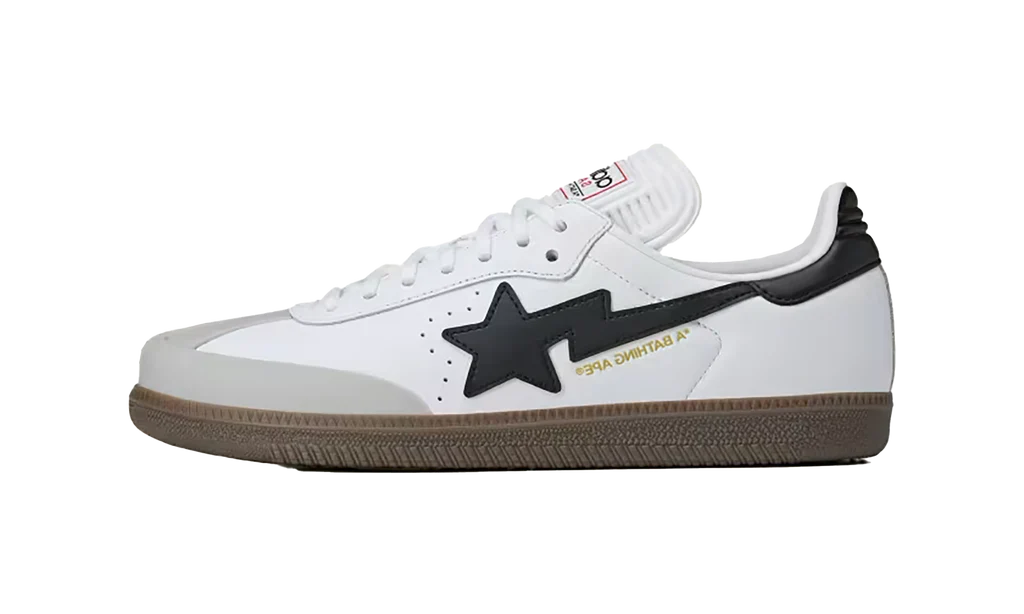 Adidas Samba Bape White Black Gum