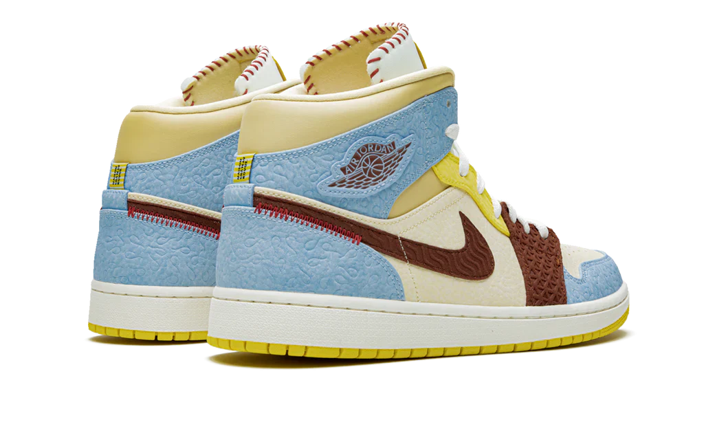 Air Jordan 1 Mid SE Fearless Maison Chateau Rouge - Image 3