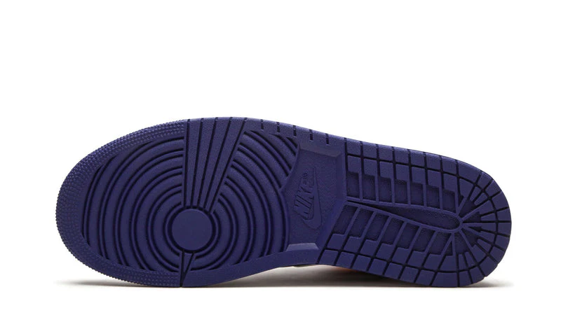 Air Jordan 1 Mid White Laser Orange Deep Royal Blue - Image 3