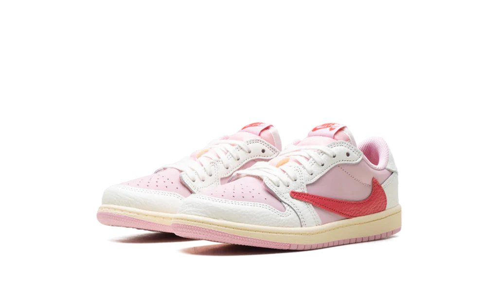 Air Jordan 1 Retro Low OG SP Travis Scott Sail Tropical Pink (PS) - Image 2