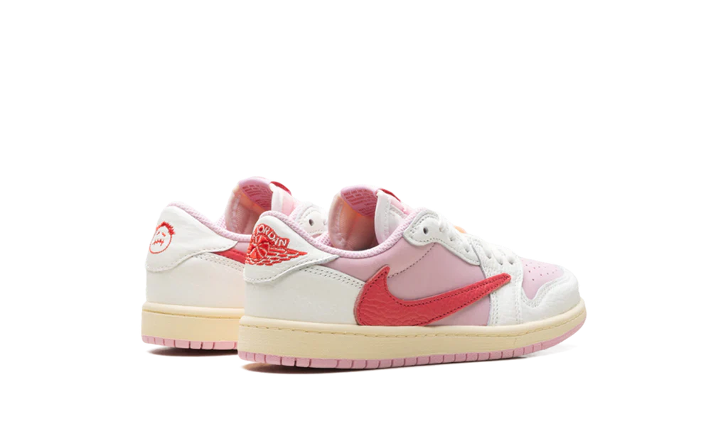 Air Jordan 1 Retro Low OG SP Travis Scott Sail Tropical Pink (PS) - Image 3