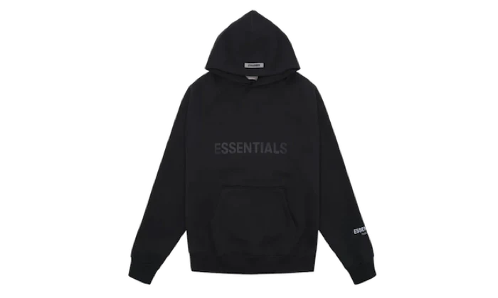 Essentials Pullover Hoodie Applique Logo Dark Slate/Stretch Limo/Black