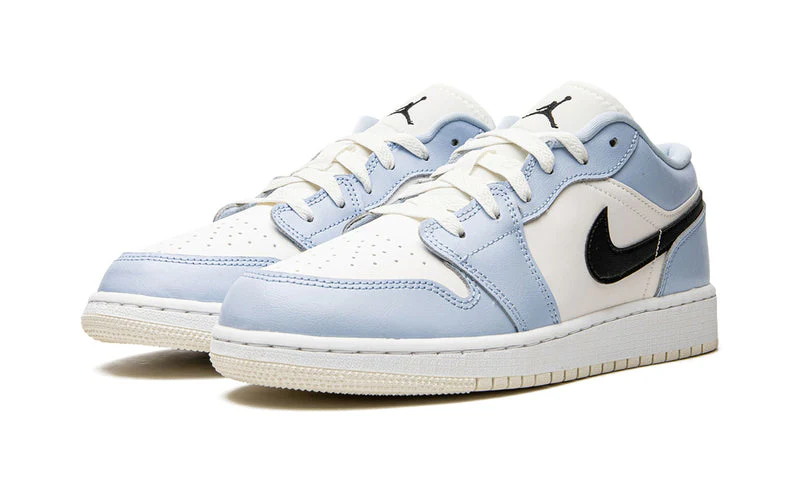 Air Jordan 1 Low Ice Blue Black (GS) - Image 2