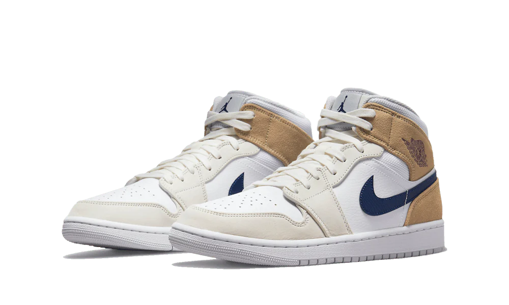 Air Jordan 1 Mid Tan Suede - Image 2