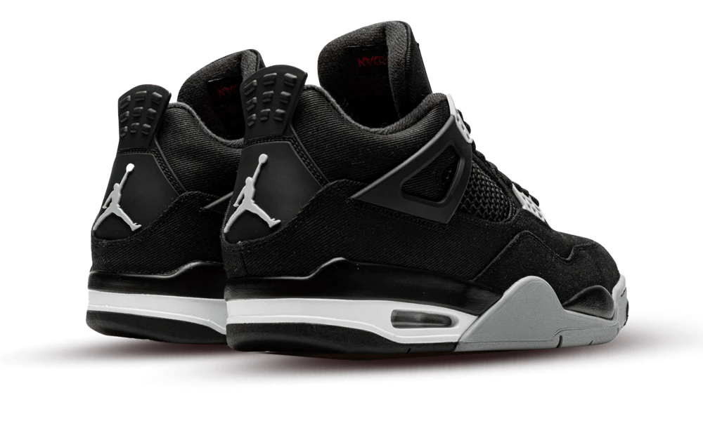 Air Jordan 4 Retro SE Black Canvas - Image 3