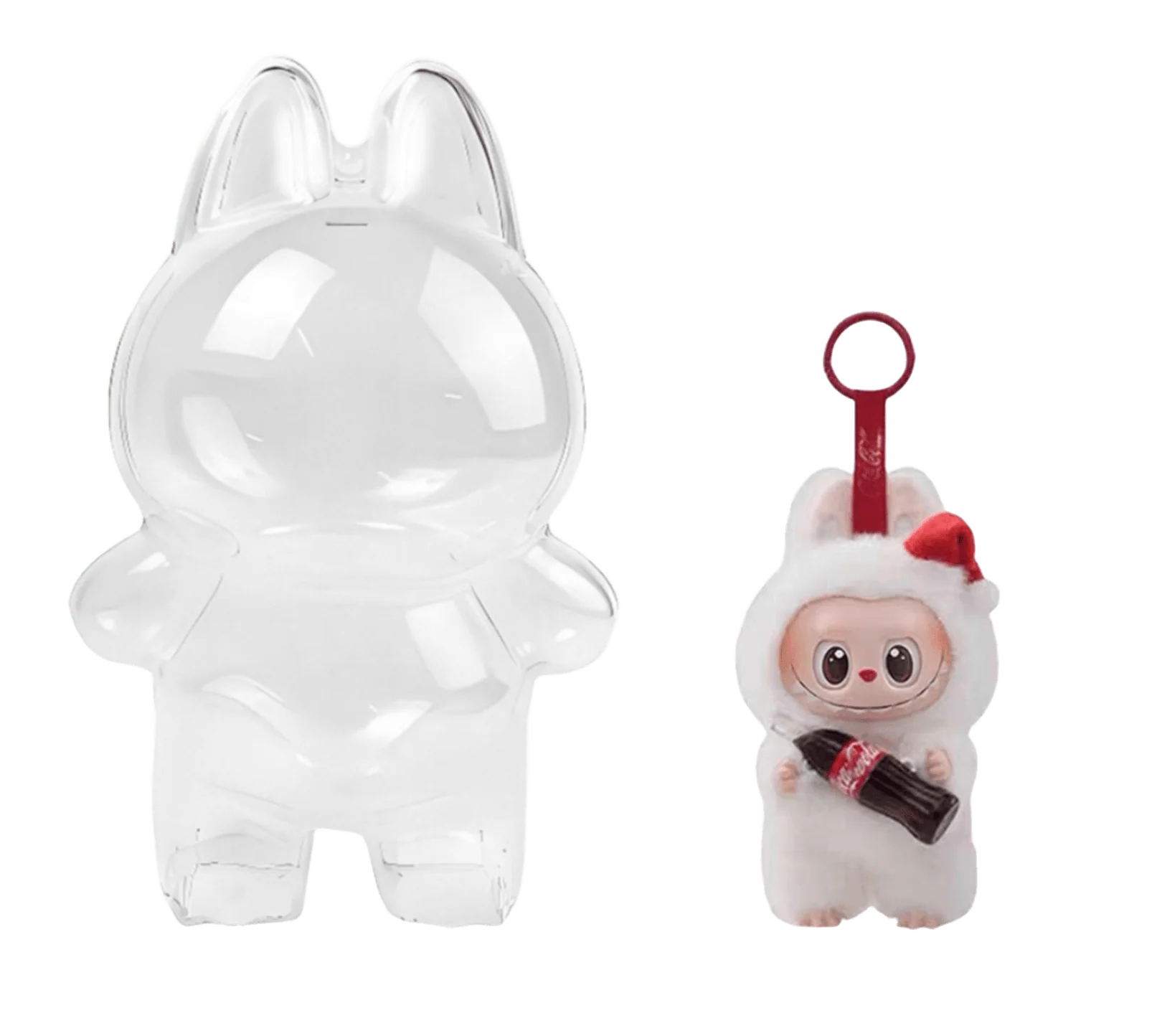 Labubu Doll Transparent Protective Cover Macarons & Have a seat & Coca Cola - Image 4