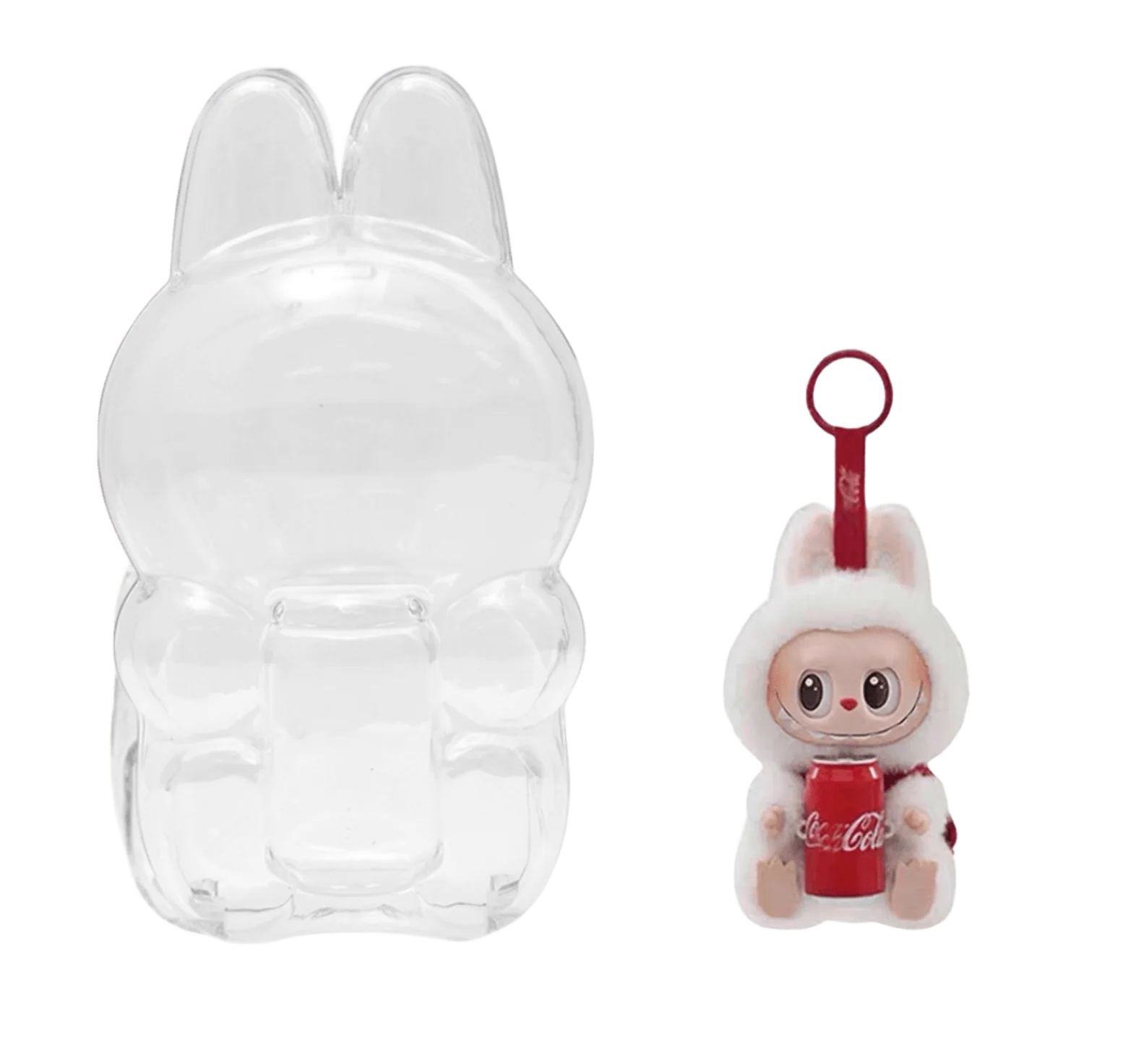 Labubu Doll Transparent Protective Cover Macarons & Have a seat & Coca Cola - Image 5