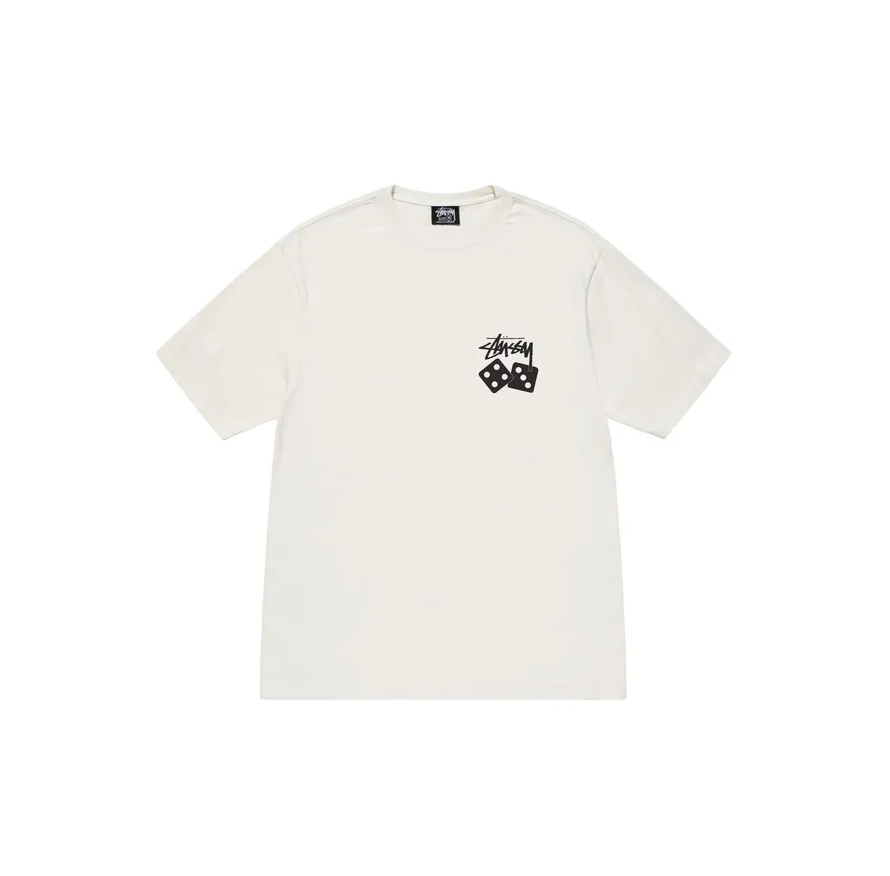 Stussy SS23 Dice Pigment Dyed Tee White - Image 2
