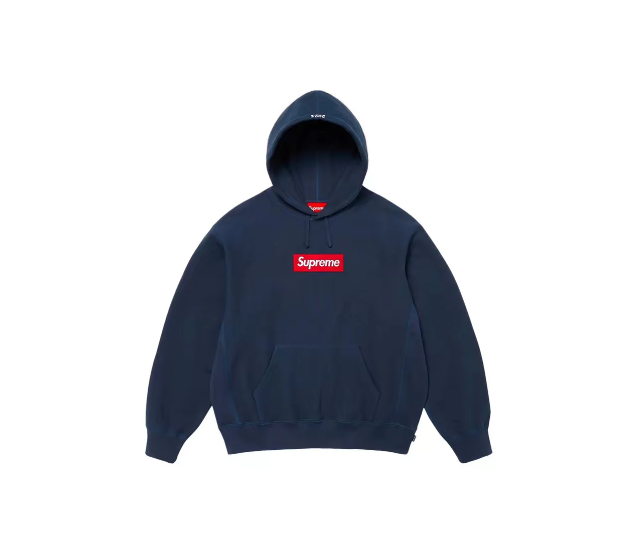 Supreme Box Logo Hooded Sweatshirt Sweatshirt (FW24) Navy