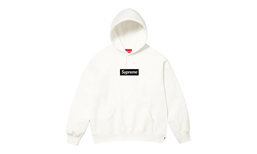 Supreme Paris Anniversary Box Logo Hoodie White