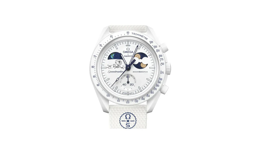 Swatch x Omega Bioceramic Mission To Earthphase Moonshine Gold Cold Moon - Image 2