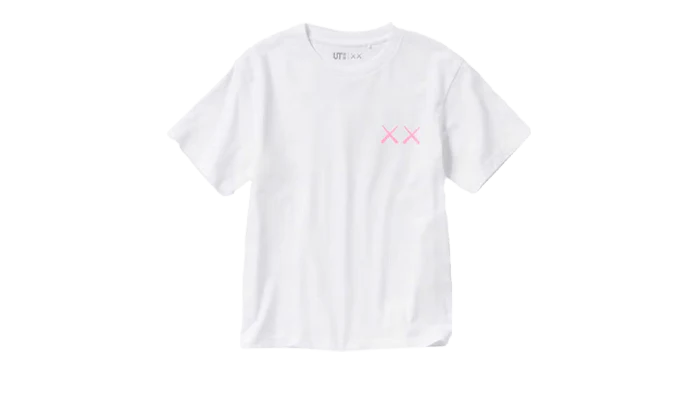 KAWS x Uniqlo UT Short Sleeve Graphic T-shirt Pink - Image 2